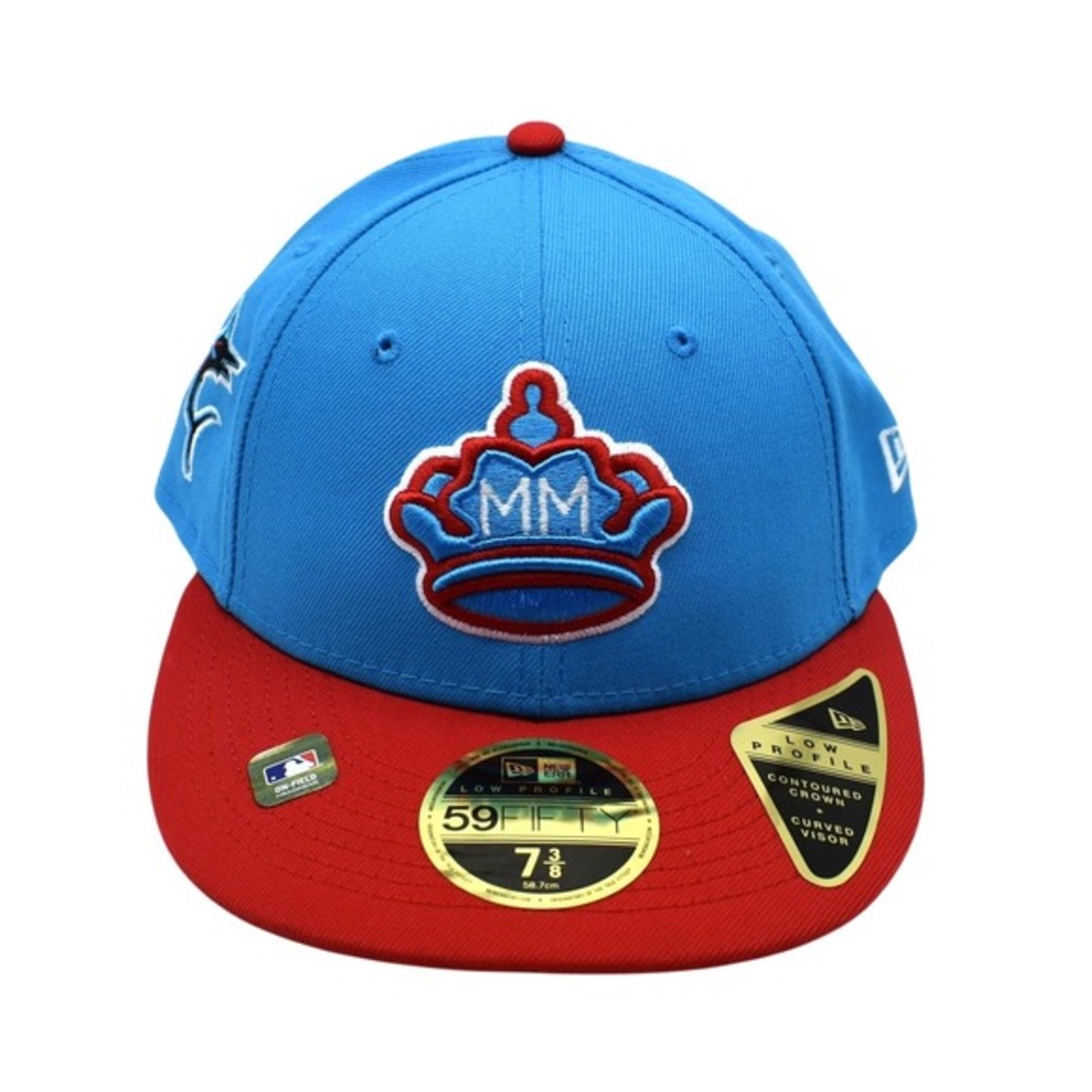 New Era 59FIFTY Miami Marlins City Connect Low Profile‎ Fitted Hat Cap 7 3/8 NWT